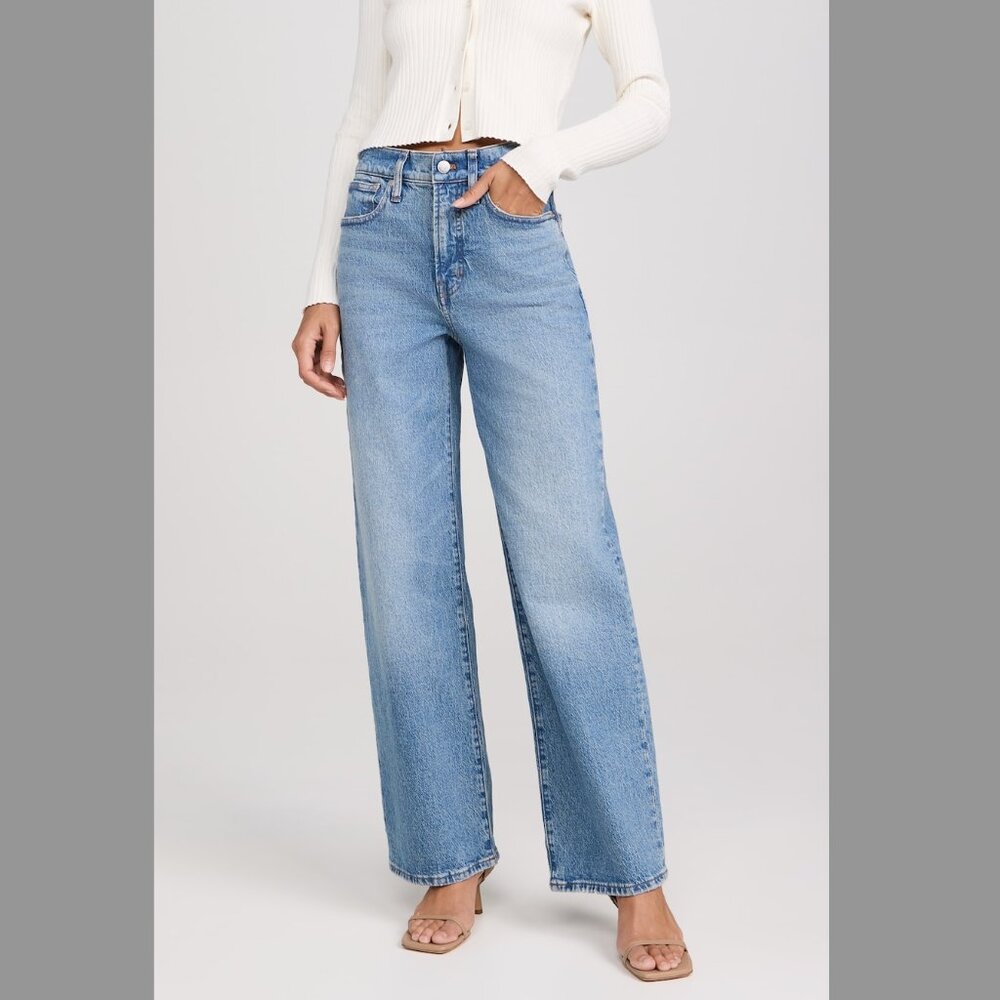 Madewell Light Blue Wide Leg Jeans
